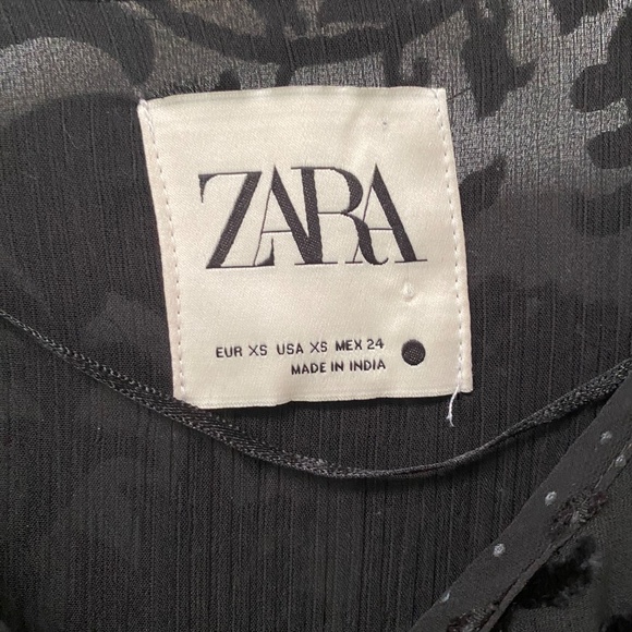 Zara Plumentis Bolero Sequin Dot Mesh Tasseled Black Party Jacket 5107/070 Sz XS - Picture 4 of 14